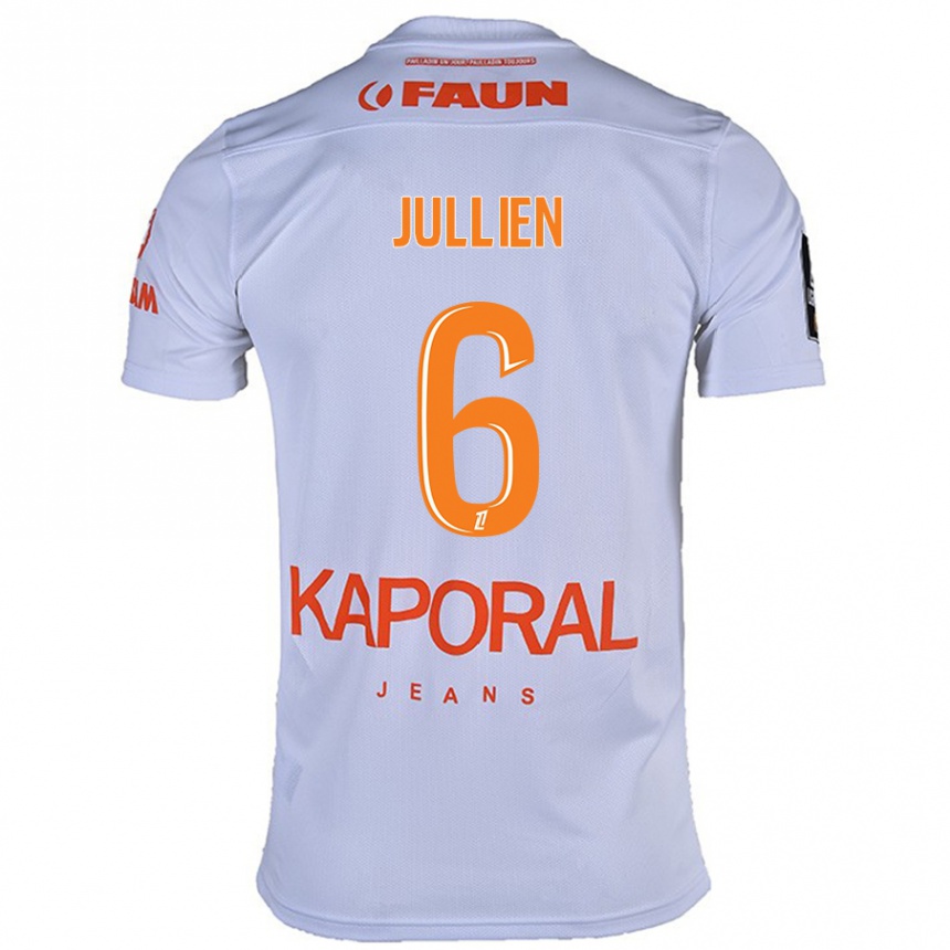 Men Football Christopher Jullien #6 White Away Jersey 2024/25 T-Shirt Za