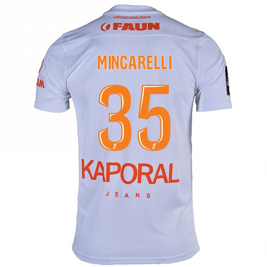 Men Football Lucas Mincarelli #35 White Away Jersey 2024/25 T-Shirt Za