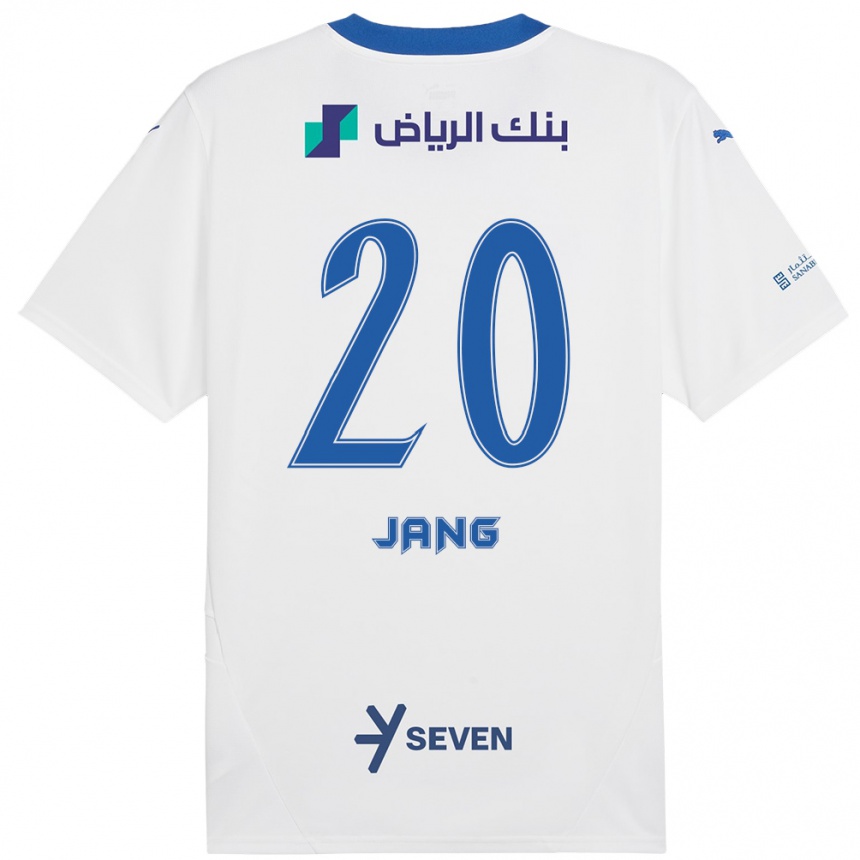 Men Football Hyun-Soo Jang #20 White Blue Away Jersey 2024/25 T-Shirt Za