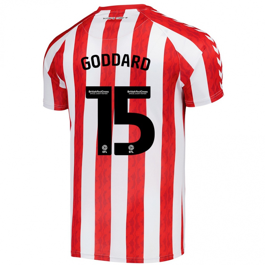 Women Football Amy Goddard #15 Red White Home Jersey 2024/25 T-Shirt Za