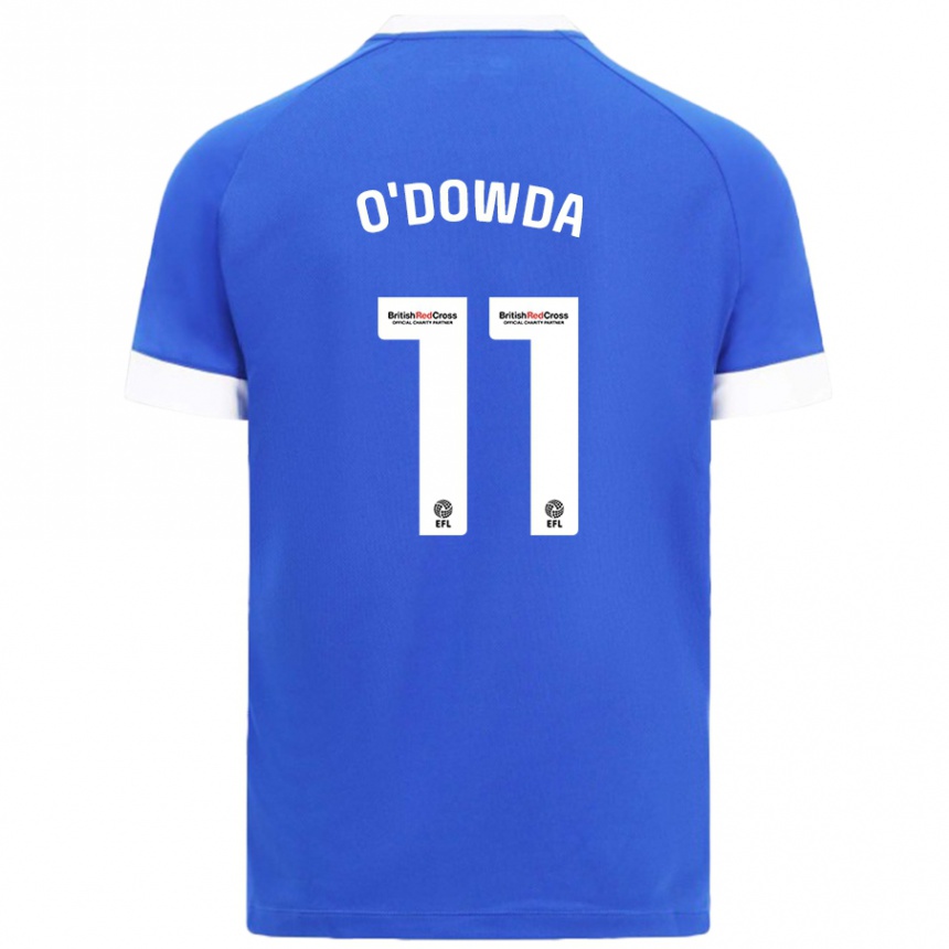 Women Football Callum O'dowda #11 Sky Blue Home Jersey 2024/25 T-Shirt Za