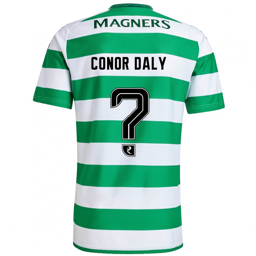 Women Football Conor Daly #0 Green White Home Jersey 2024/25 T-Shirt Za