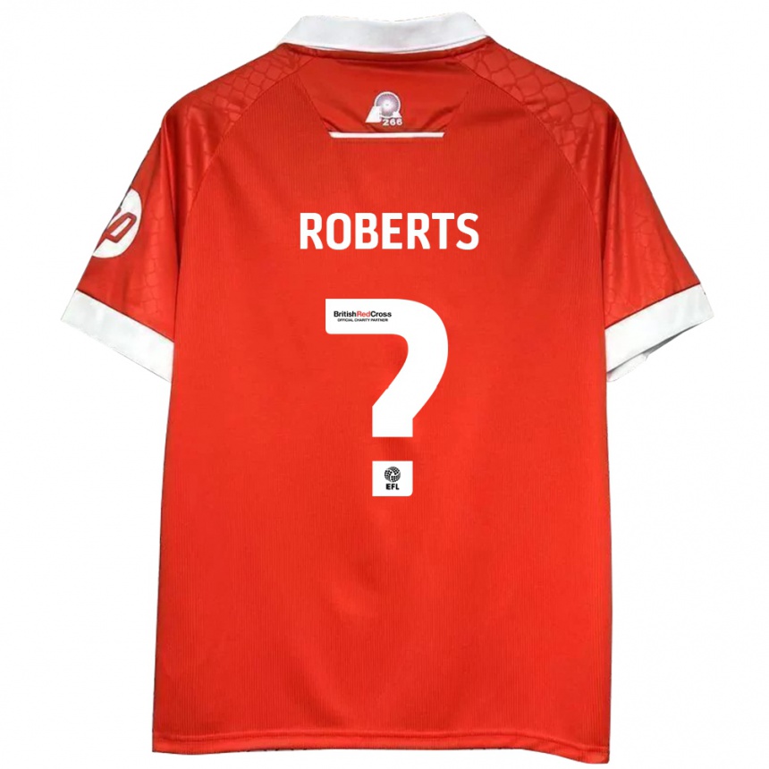 Women Football Hari Roberts #0 Red White Home Jersey 2024/25 T-Shirt Za