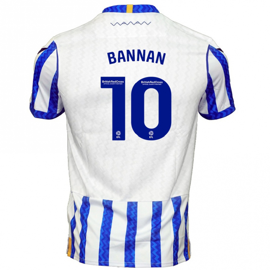 Women Football Barry Bannan #10 Blue White Home Jersey 2024/25 T-Shirt Za