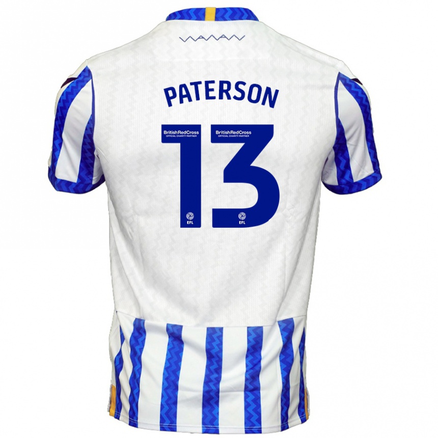 Women Football Callum Paterson #13 Blue White Home Jersey 2024/25 T-Shirt Za