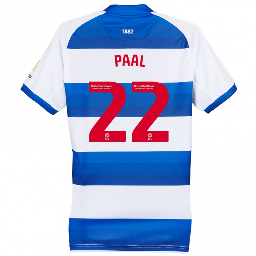 Women Football Kenneth Paal #22 White Blue Home Jersey 2024/25 T-Shirt Za