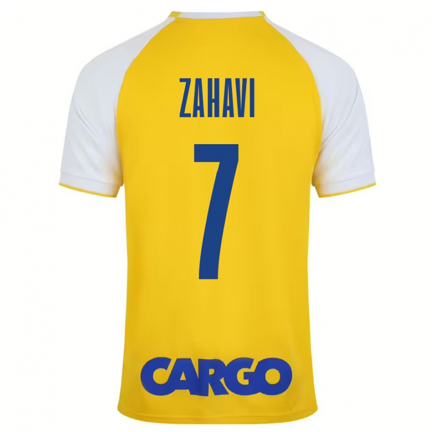 Women Football Eran Zahavi #7 Yellow White Home Jersey 2024/25 T-Shirt Za