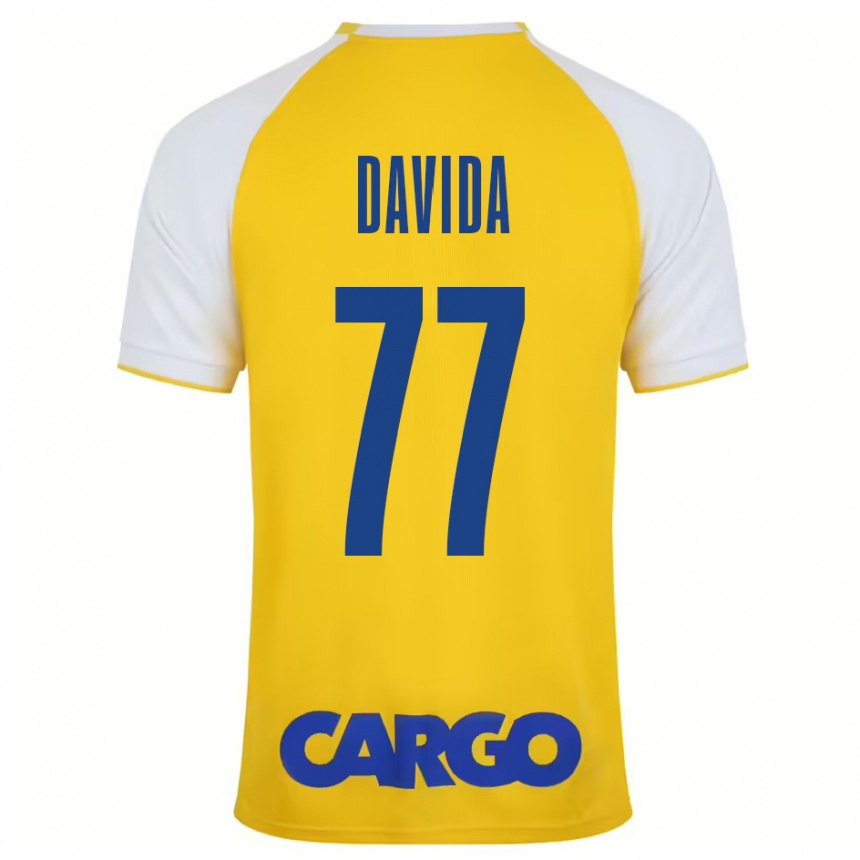 Women Football Osher Davida #77 Yellow White Home Jersey 2024/25 T-Shirt Za