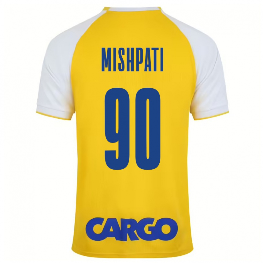 Women Football Roi Mishpati #90 Yellow White Home Jersey 2024/25 T-Shirt Za