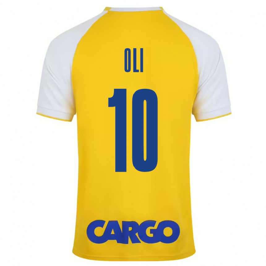 Women Football Ido Oli #10 Yellow White Home Jersey 2024/25 T-Shirt Za