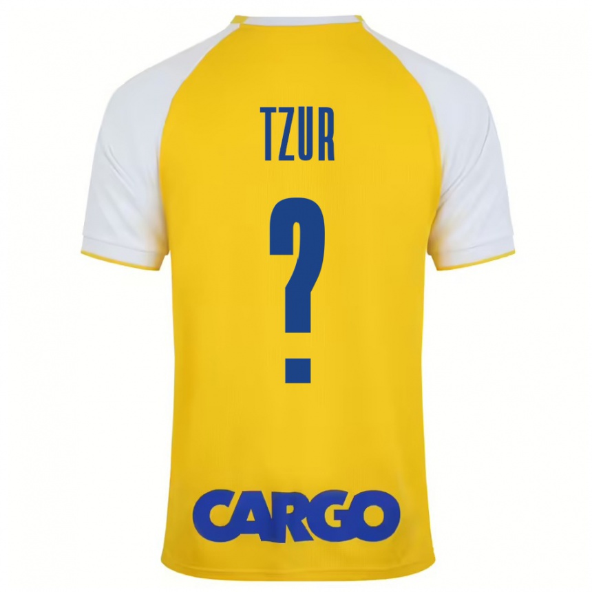 Women Football Amit Tzur #0 Yellow White Home Jersey 2024/25 T-Shirt Za