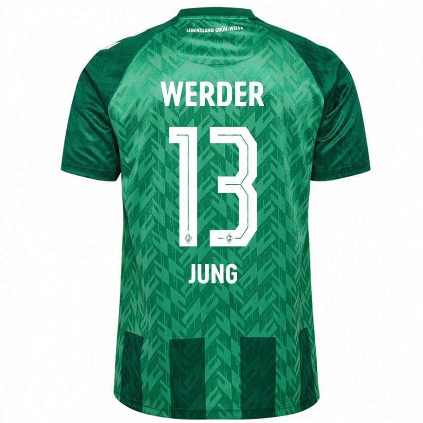 Women Football Seong-Hyeon Jung #13 Green Home Jersey 2024/25 T-Shirt Za