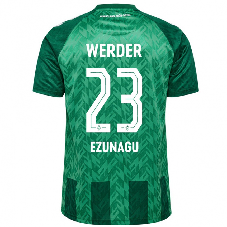 Women Football Ike Ezunagu #23 Green Home Jersey 2024/25 T-Shirt Za