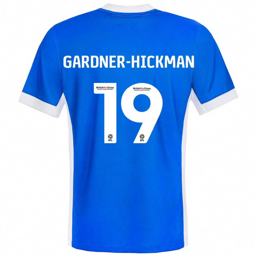 Women Football Taylor Gardner-Hickman #19 Blue White Home Jersey 2024/25 T-Shirt Za