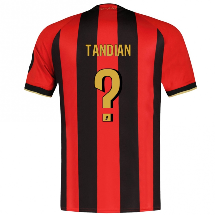 Women Football Elage Tandian #0 Red Black Home Jersey 2024/25 T-Shirt Za