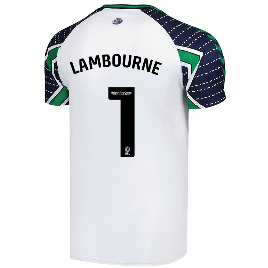 Women Football Demi Lambourne #1 White Away Jersey 2024/25 T-Shirt Za