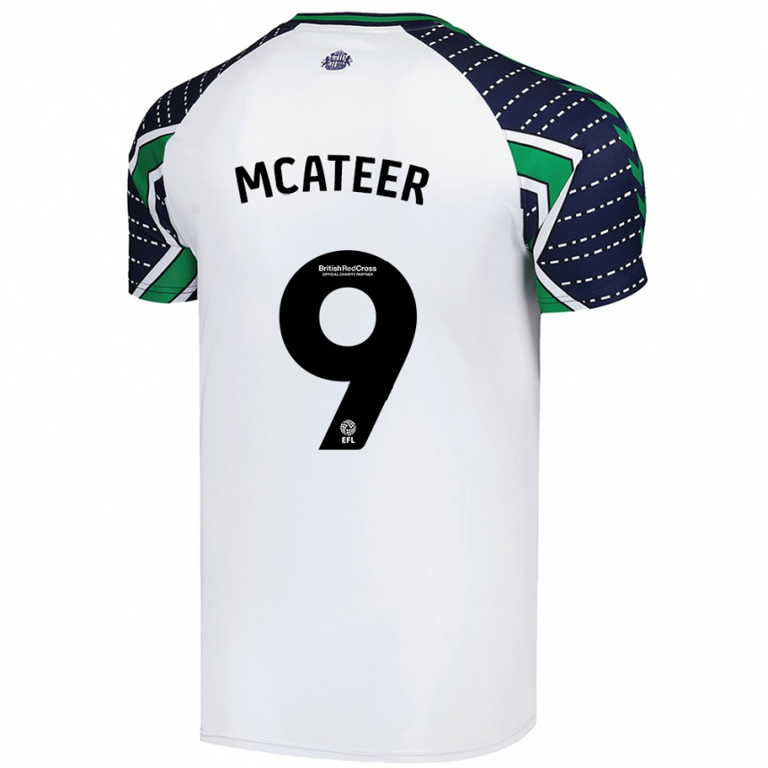 Women Football Mary Mcateer #9 White Away Jersey 2024/25 T-Shirt Za