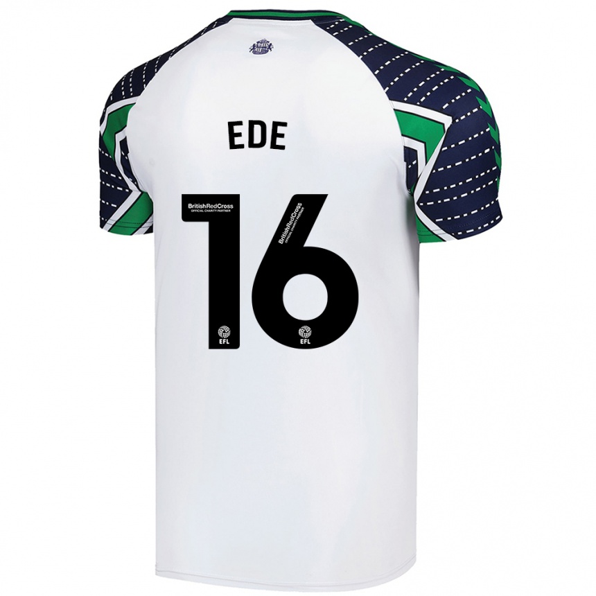 Women Football Grace Ede #16 White Away Jersey 2024/25 T-Shirt Za