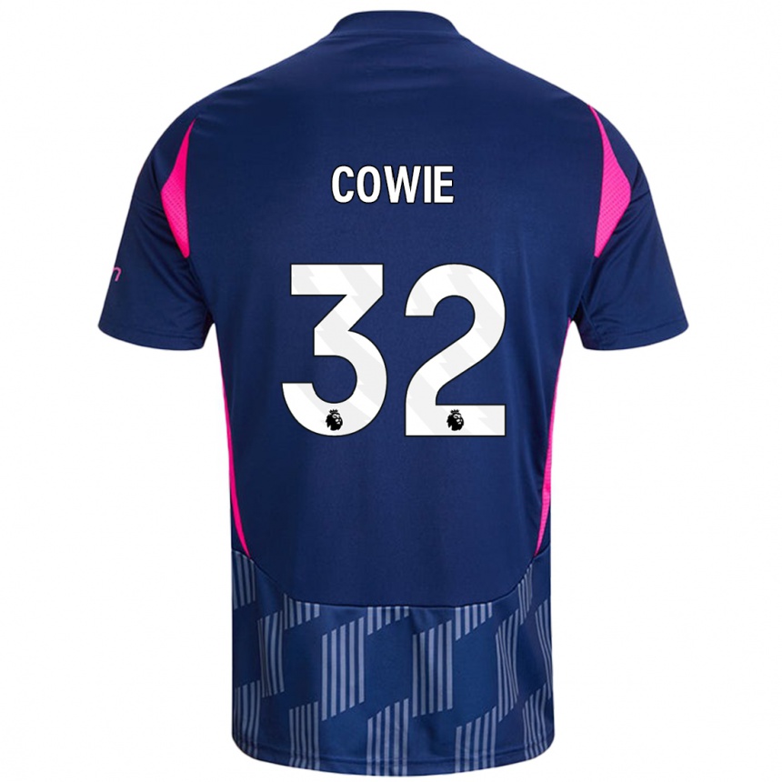 Women Football Abi Cowie #32 Royal Blue Pink Away Jersey 2024/25 T-Shirt Za