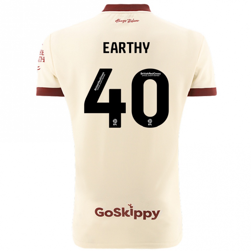 Women Football George Earthy #40 Cream White Away Jersey 2024/25 T-Shirt Za