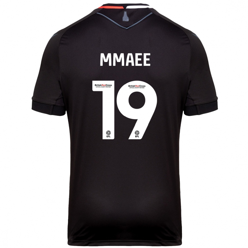 Women Football Ryan Mmaee #19 Black Away Jersey 2024/25 T-Shirt Za