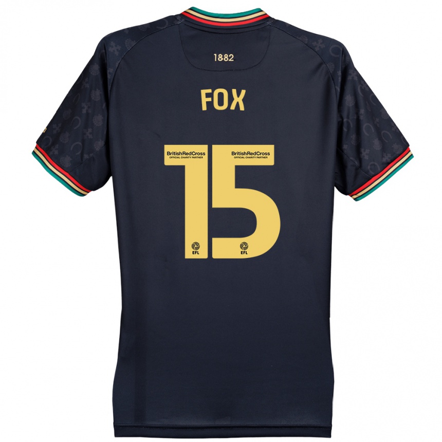 Women Football Morgan Fox #15 Dark Navy Blue Away Jersey 2024/25 T-Shirt Za