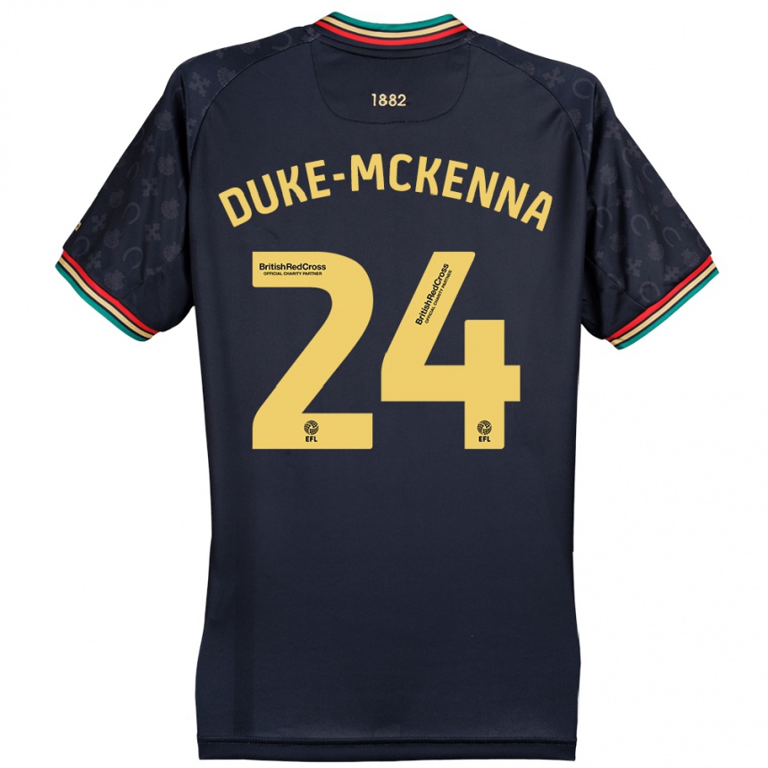 Women Football Stephen Duke-Mckenna #24 Dark Navy Blue Away Jersey 2024/25 T-Shirt Za