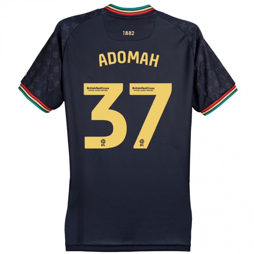 Women Football Albert Adomah #37 Dark Navy Blue Away Jersey 2024/25 T-Shirt Za