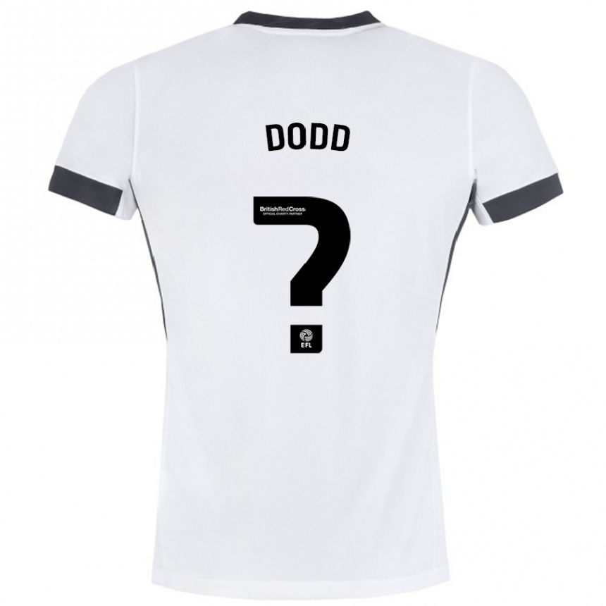 Women Football Taylor Dodd #0 White Black Away Jersey 2024/25 T-Shirt Za